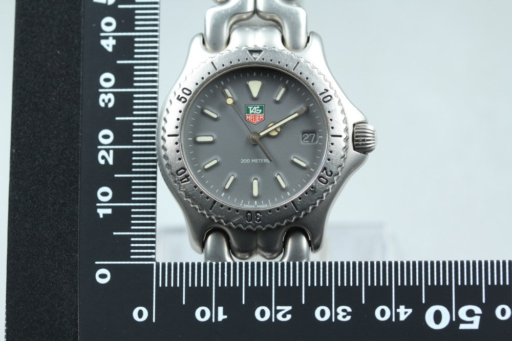 Near MINT TAG Heuer S/el S99.213M Grey Quartz 32.5mm Men's Watch
