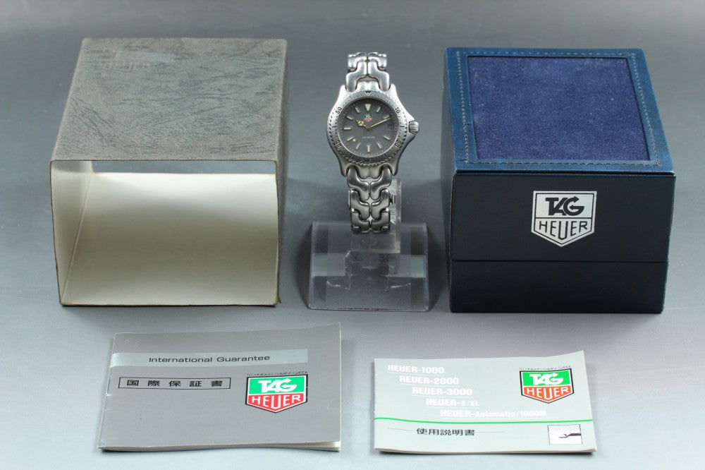 Near MINT TAG Heuer S/el S99.213M Grey Quartz 32.5mm Men's Watch