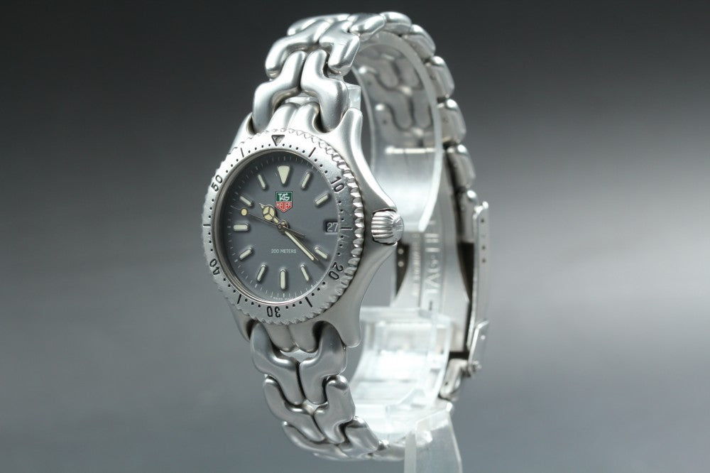 Near MINT TAG Heuer S/el S99.213M Grey Quartz 32.5mm Men's Watch