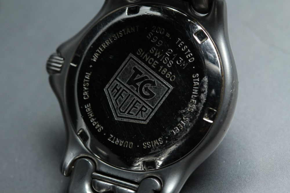 Near MINT TAG Heuer S/el S99.213M Grey Quartz 32.5mm Men's Watch