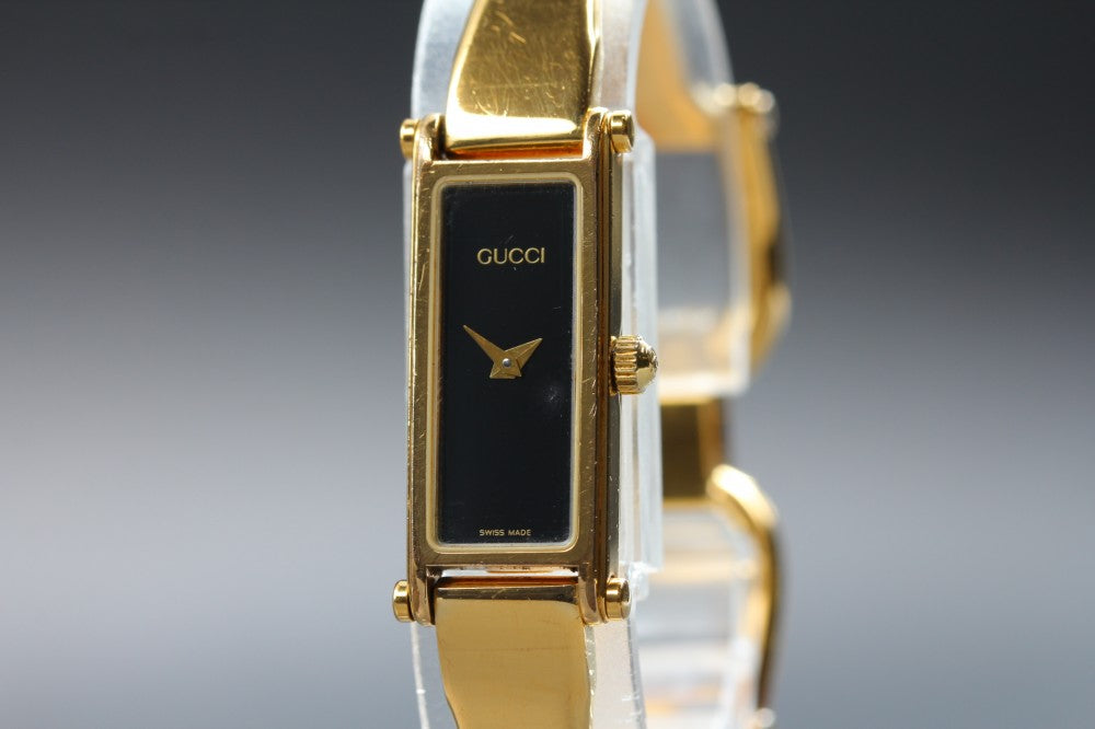 GUCCI 1500 Black Quartz 12.3mm Ladies Watch