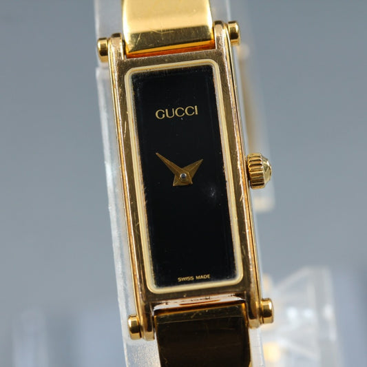 GUCCI 1500 Black Quartz 12.3mm Ladies Watch