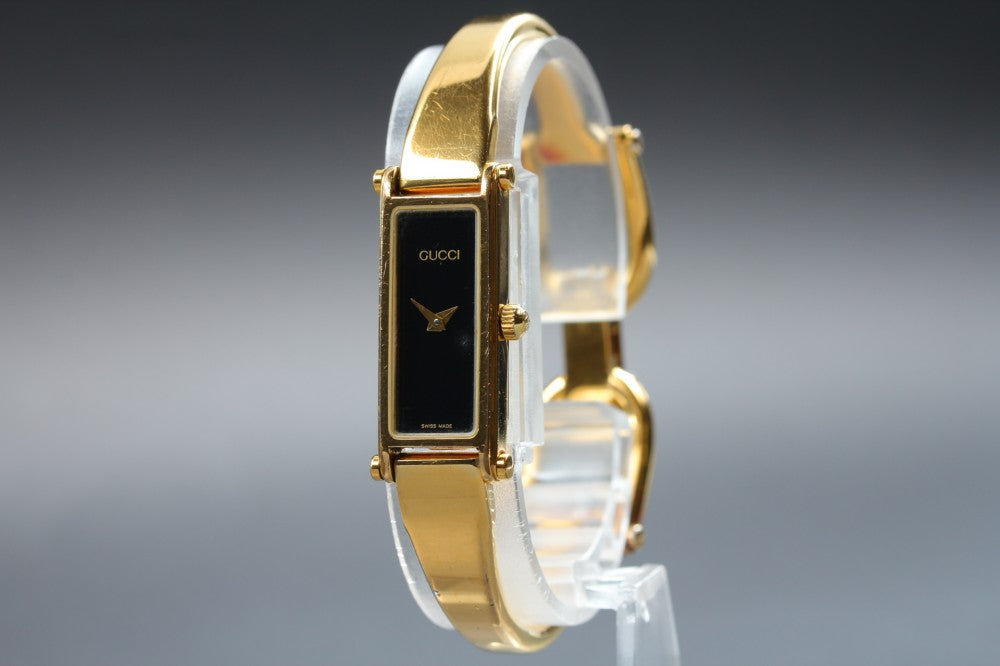 GUCCI 1500 Black Quartz 12.3mm Ladies Watch