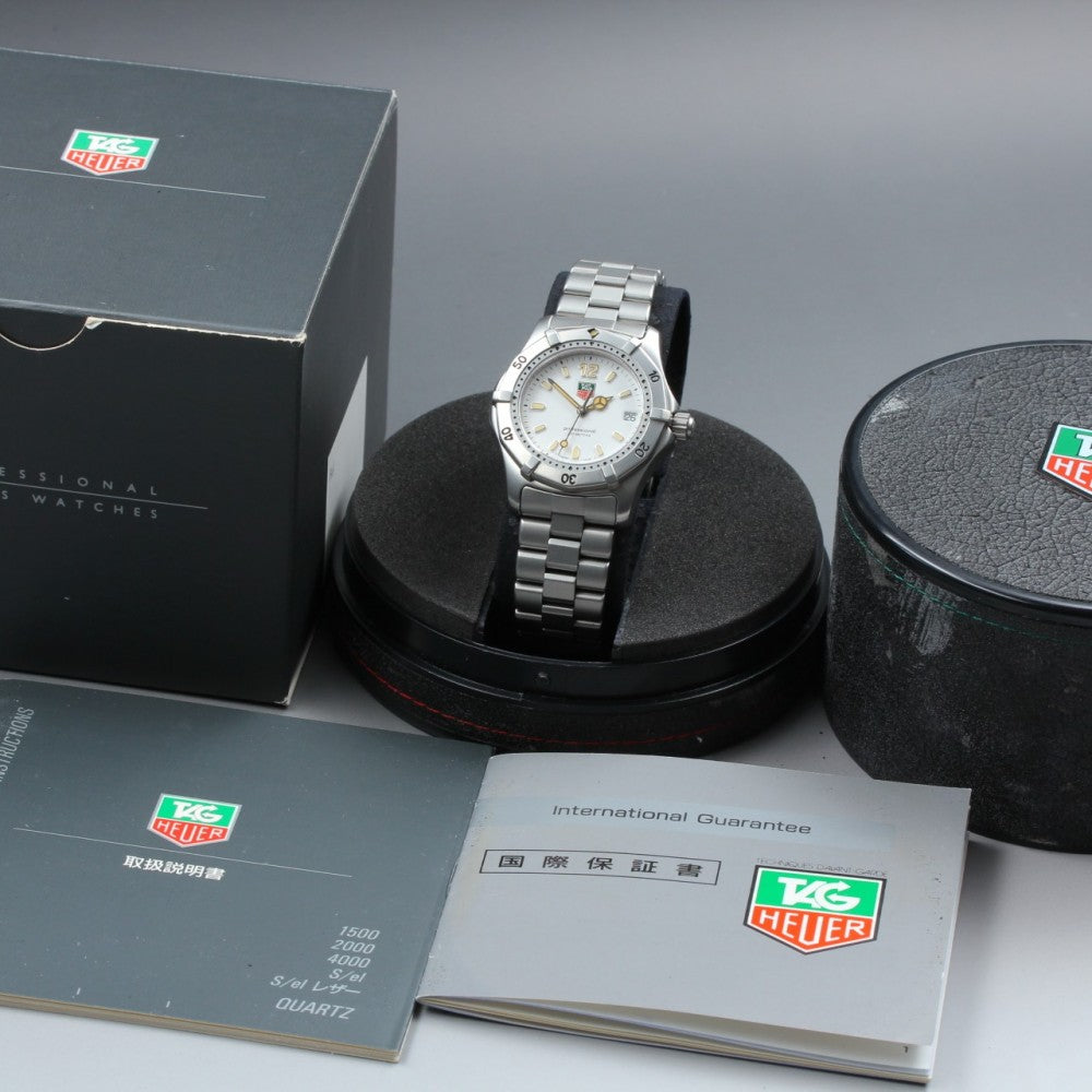 MINT TAG Heuer 2000 Professional WK1211 White Quartz 33.9mm Men's Watch