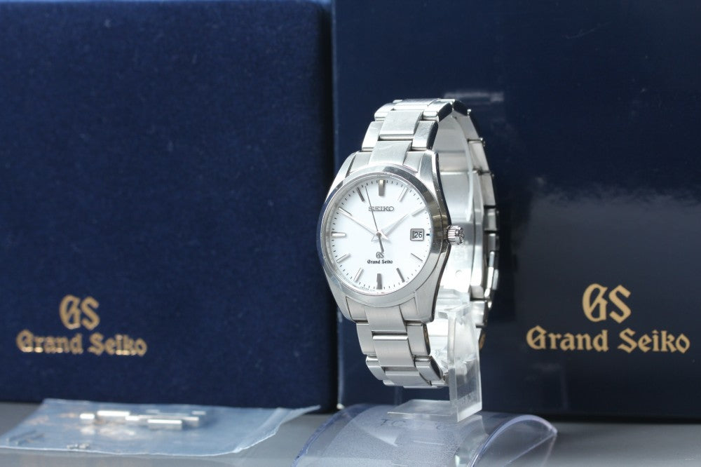 Near MINT Grand Seiko SBGX059/9F62-0AB0 White Quartz 36.3mm Men's Watch