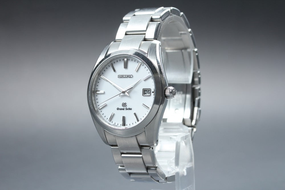 Near MINT Grand Seiko SBGX059/9F62-0AB0 White Quartz 36.3mm Men's Watch