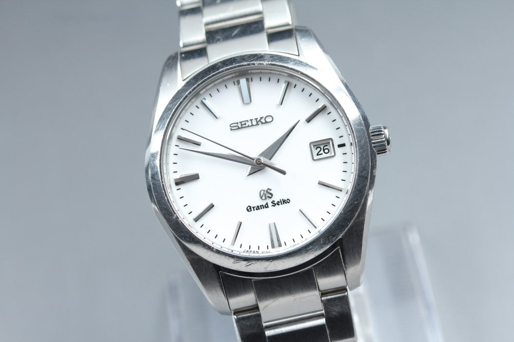 Near MINT Grand Seiko SBGX059/9F62-0AB0 White Quartz 36.3mm Men's Watch