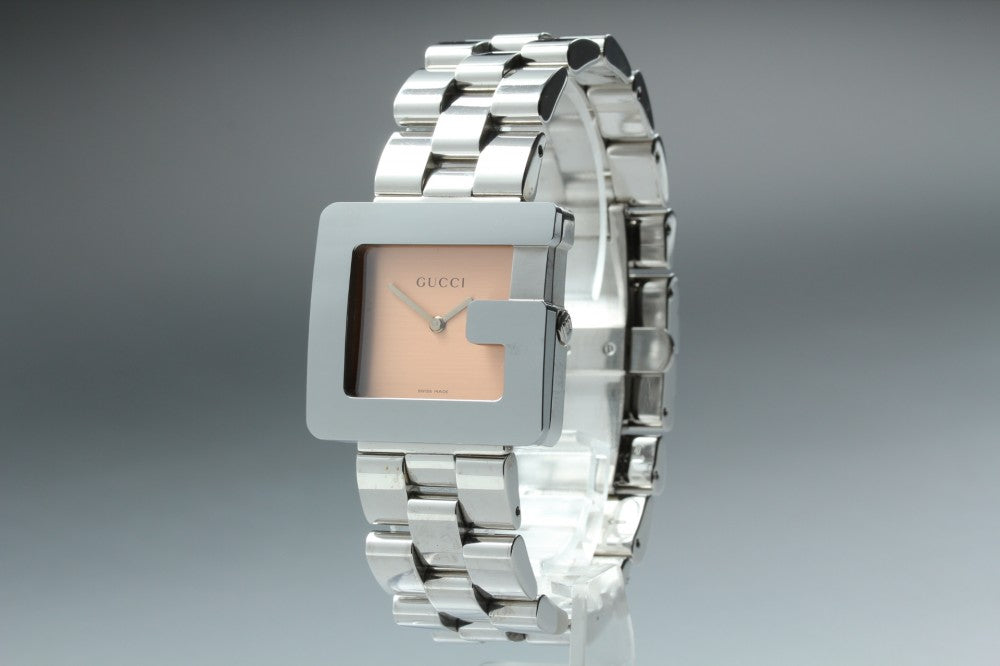 Near MINT GUCCI 3600M Pink Quartz 31.5mm Men's Watch