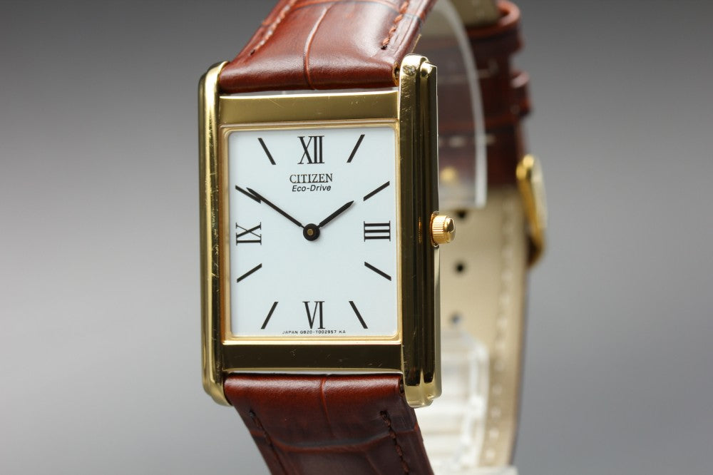 Near MINT CITIZEN Stellet G820-T001700 White Eco-Drive 27.3mm Men's Watch