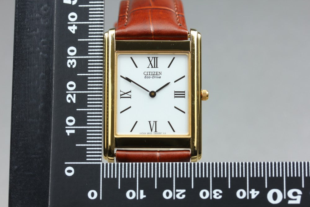 Near MINT CITIZEN Stellet G820-T001700 White Eco-Drive 27.3mm Men's Watch