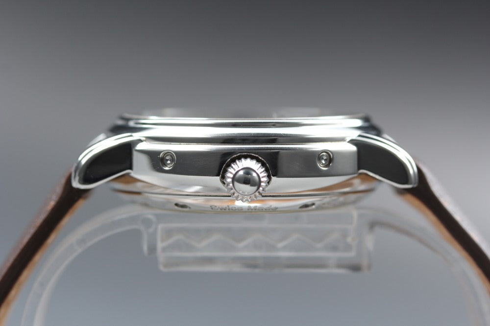 Near MINT Maurice Lacroix Masterpiece MP6347 White Auto 37.8mm Men's Watch