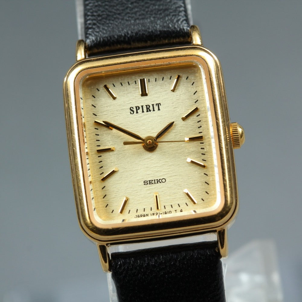 Near MINT SEIKO Spirit 1F21-5B30 Gold Quartz 18.5mm Ladies Watch 1998
