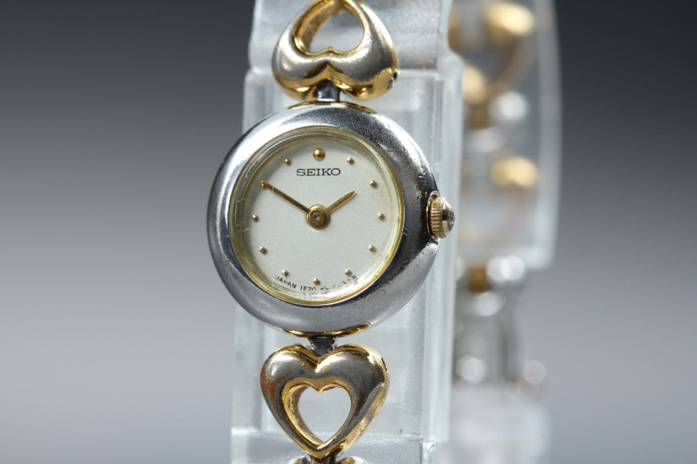 SEIKO Tisse 1E20-0030 Silver Quartz 15.9mm Ladies Watch 1991