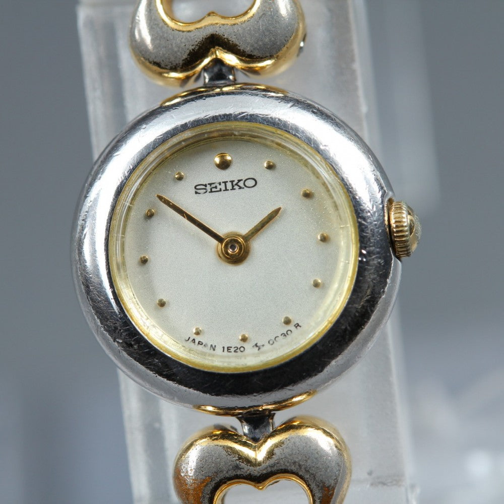 SEIKO Tisse 1E20-0030 Silver Quartz 15.9mm Ladies Watch 1991