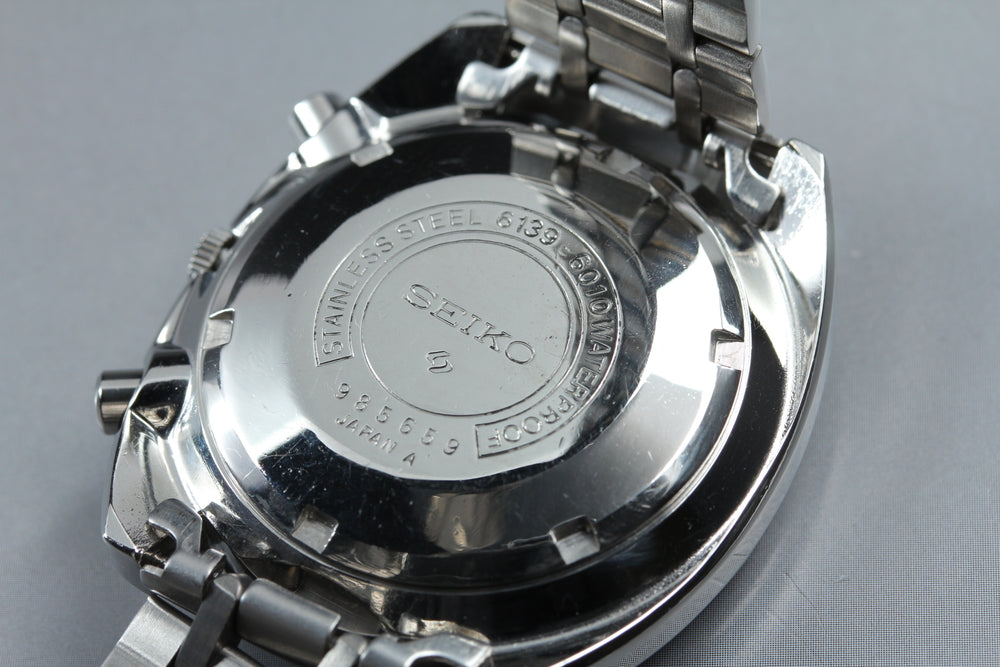 Near MINT SEIKO Seiko 5 Sport 6139-6010 Blue Auto 38.8mm Men's Watch 1969