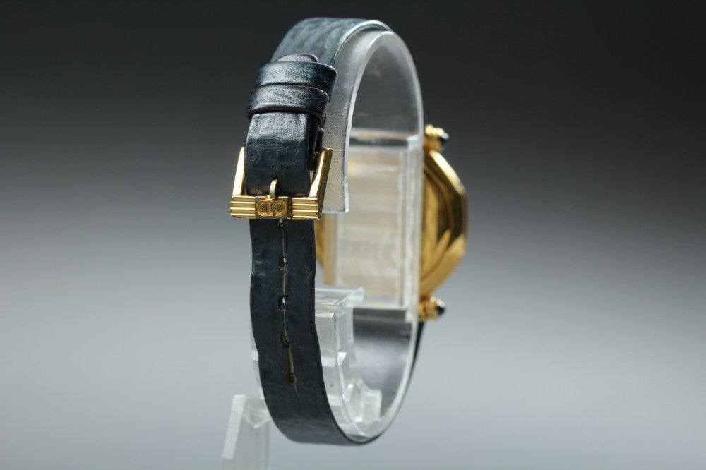 Near MINT Christian Dior 64151 Blue Quartz 25.4mm Ladies Watch