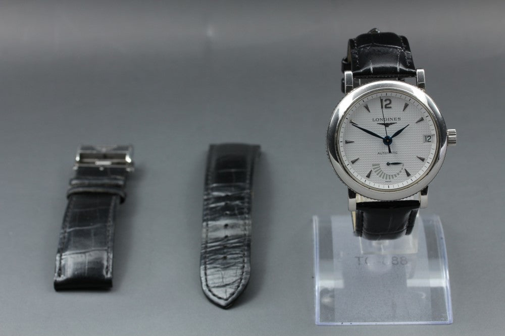 Near MINT LONGINES L2.703.4 White Auto 42mm Men's Watch