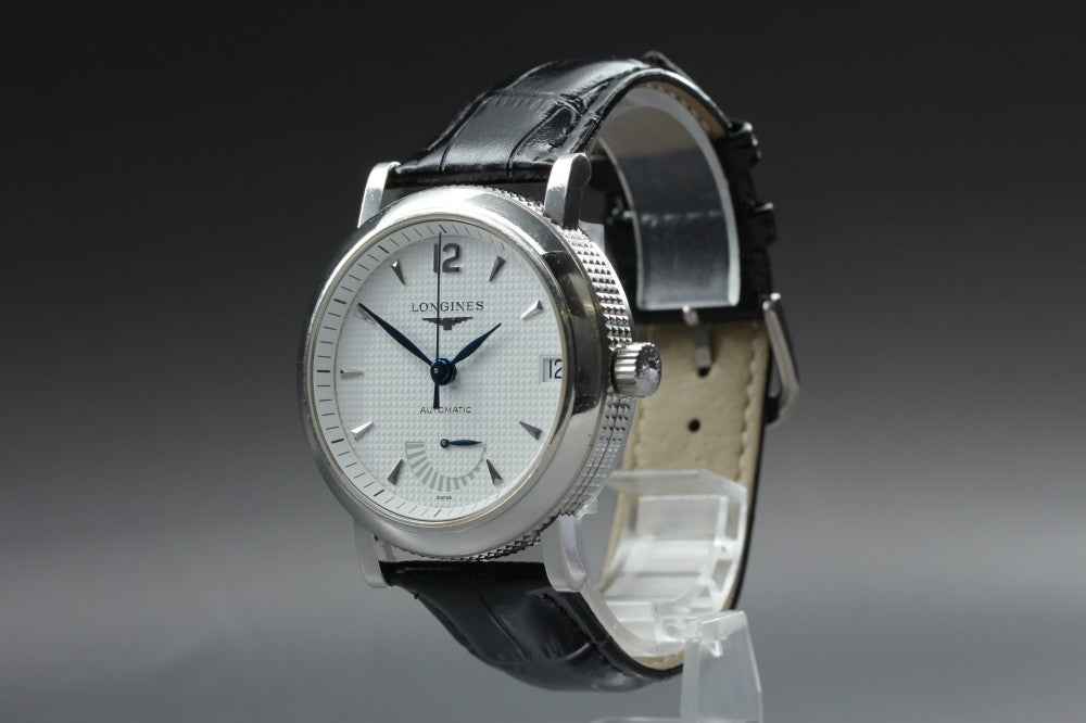 Near MINT LONGINES L2.703.4 White Auto 42mm Men's Watch