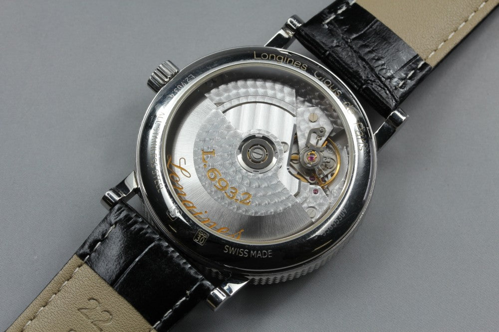 Near MINT LONGINES L2.703.4 White Auto 42mm Men's Watch