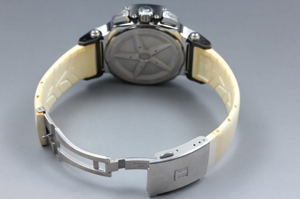 Near MINT TISSOT T-Race Chronograph T048417A Black Quartz 41.5mm Men's Watch
