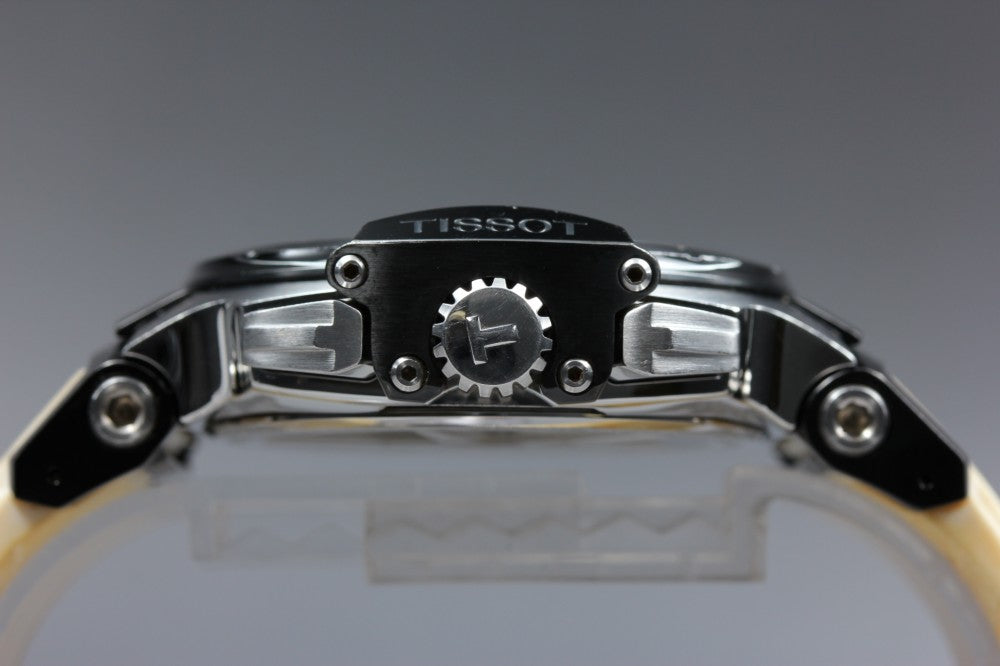 Near MINT TISSOT T-Race Chronograph T048417A Black Quartz 41.5mm Men's Watch