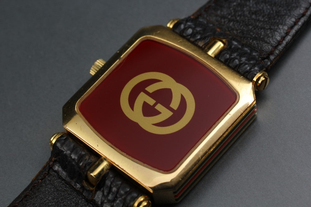 Near MINT GUCCI Sherry Line Gold Quartz 25mm Ladies Watch