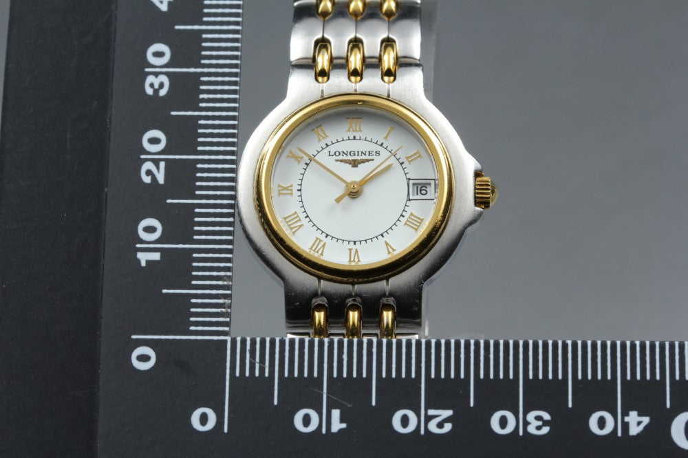 Near MINT LONGINES Flagship 152 7306 White Quartz 25mm Ladies Watch