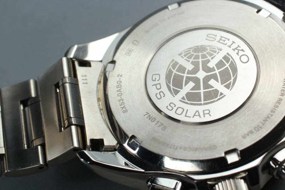 Near MINT SEIKO Astron SBXB041/8X53-0AB0-2 Black Solar 45mm Men's Watch