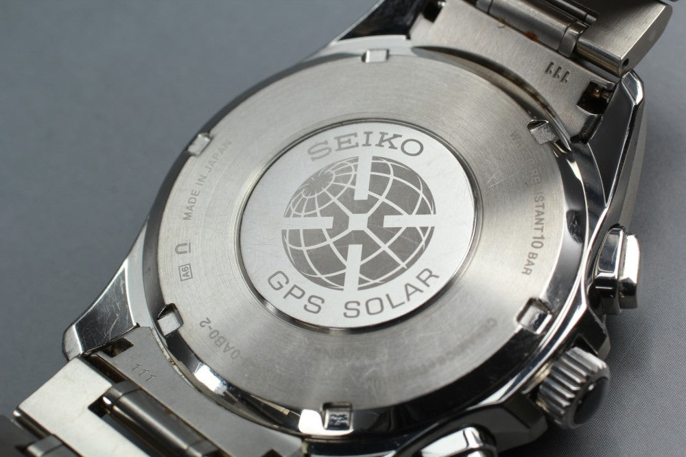 Near MINT SEIKO Astron SBXB041/8X53-0AB0-2 Black Solar 45mm Men's Watch