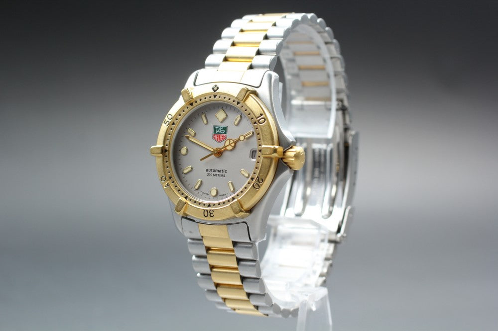 Near MINT TAG Heuer Professional 2000 665.013F Grey Auto 34.2mm Men's Watch