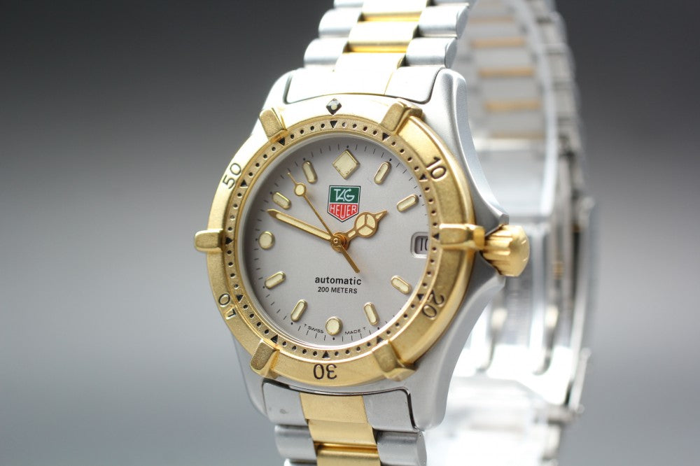 Near MINT TAG Heuer Professional 2000 665.013F Grey Auto 34.2mm Men's Watch