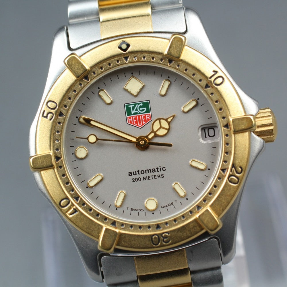 Near MINT TAG Heuer Professional 2000 665.013F Grey Auto 34.2mm Men's Watch