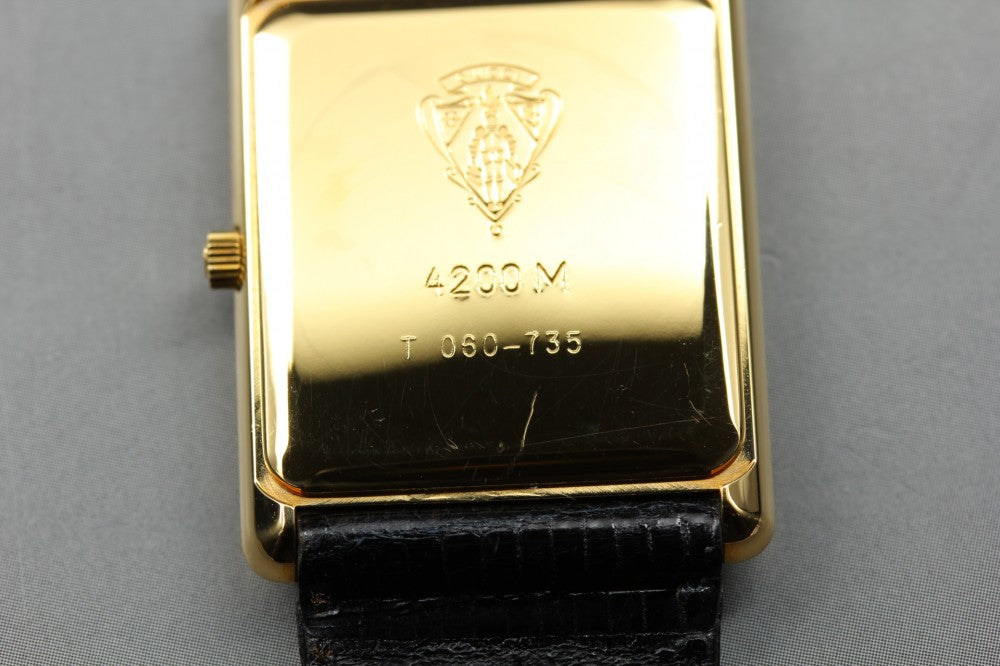 Near MINT GUCCI 4200M Black Quartz 23.4mm Men's Watch