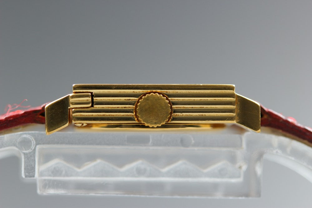 Near MINT Christian Dior La Parisienne D60-159 Gold Quartz 19mm Ladies Watch