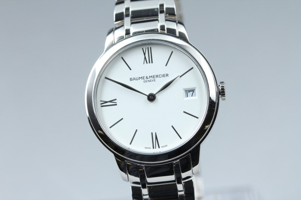 Near MINT Baume&Mercier Classima 65808 White Quartz 30.8mm Unisex Watch