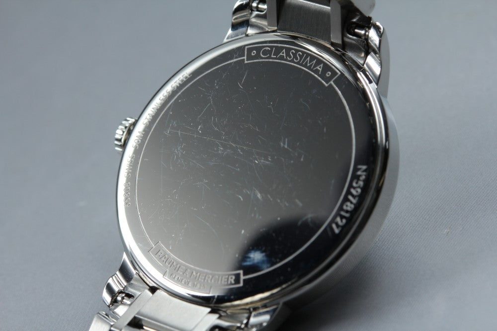 Near MINT Baume&Mercier Classima 65808 White Quartz 30.8mm Unisex Watch