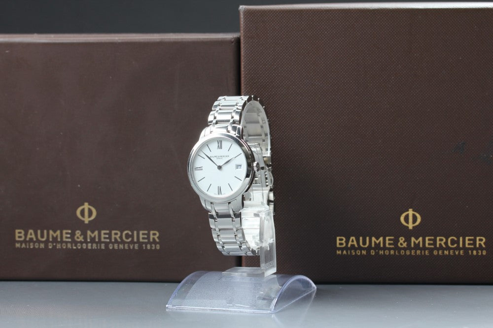 Near MINT Baume&Mercier Classima 65808 White Quartz 30.8mm Unisex Watch