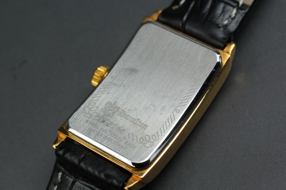 Near MINT HAMILTON Ardmore Registered Edition 6266 Silver Quartz 18.4mm Ladies Watch