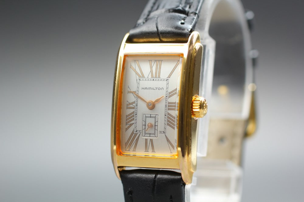 Near MINT HAMILTON Ardmore Registered Edition 6266 Silver Quartz 18.4mm Ladies Watch