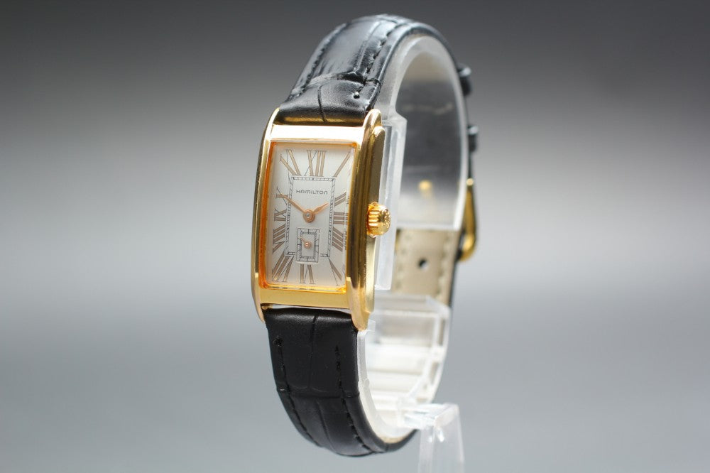 Near MINT HAMILTON Ardmore Registered Edition 6266 Silver Quartz 18.4mm Ladies Watch