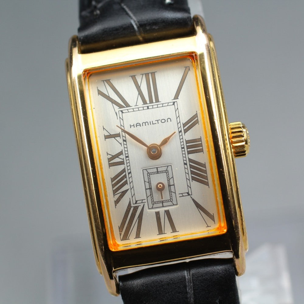 Near MINT HAMILTON Ardmore Registered Edition 6266 Silver Quartz 18.4mm Ladies Watch