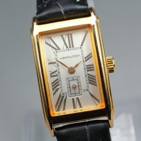 Near MINT HAMILTON Ardmore Registered Edition 6266 Silver Quartz 18.4mm Ladies Watch