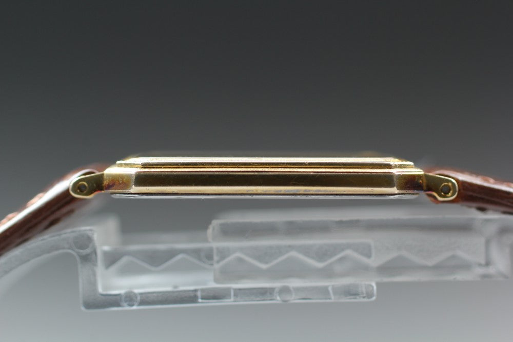 Near MINT SEIKO Dolce 6730-5160 Gold Quartz 26.2mm Men's Watch 1971