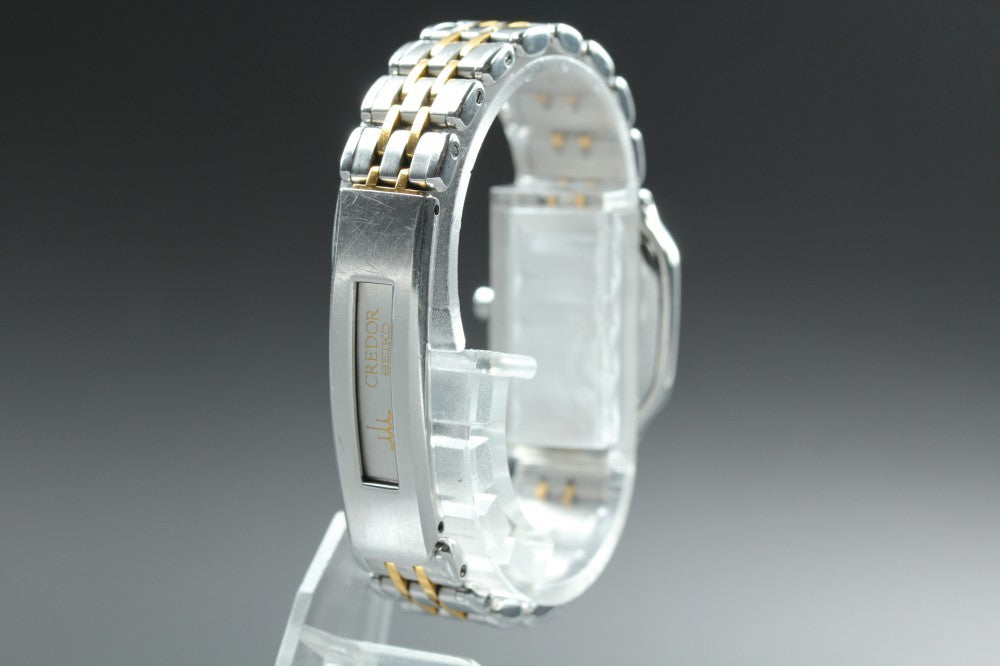 Near MINT SEIKO Credor 4J81-5A00 Silver Quartz 21.2mm Ladies Watch 1998