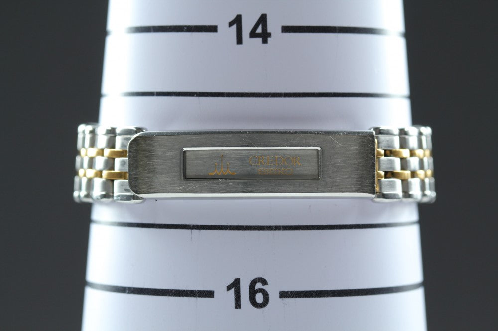 Near MINT SEIKO Credor 4J81-5A00 Silver Quartz 21.2mm Ladies Watch 1998