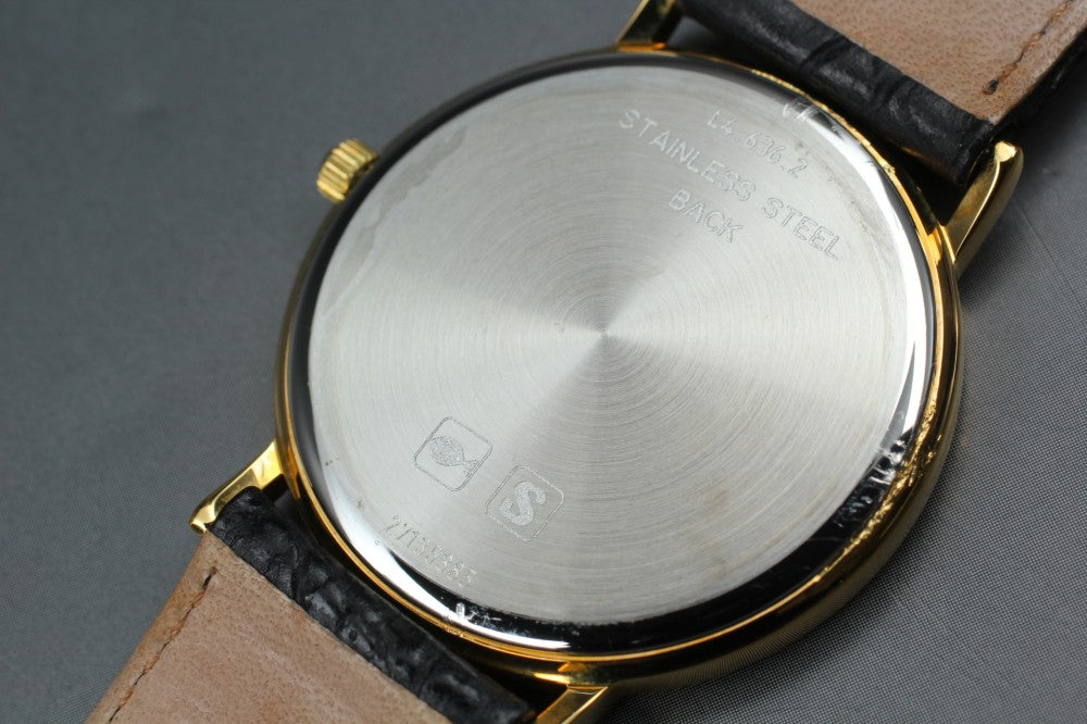Near MINT LONGINES Grand Classic L4.636.2 Gold Quartz 32.8mm Men's Watch