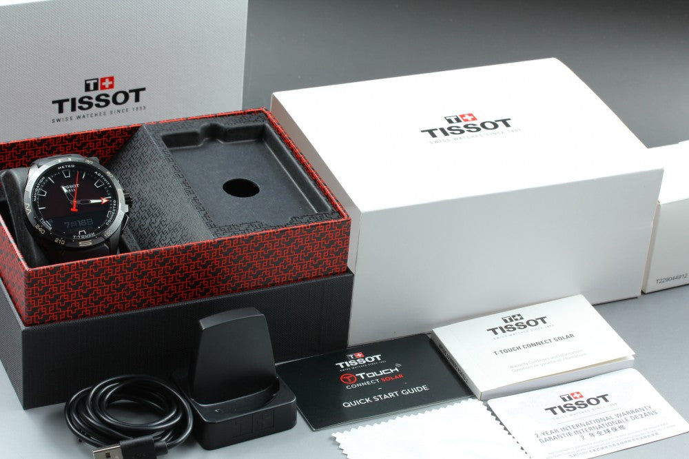 MINT TISSOT T-Touch T121420A Black Solar Quartz 35mm Men's Watch
