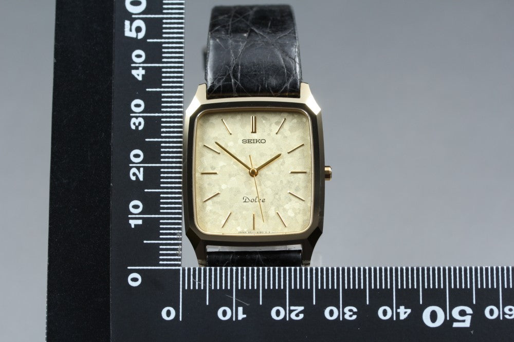 MINT SEIKO Dolce 8N41-5130 Gold Quartz 27mm Men's Watch 1984