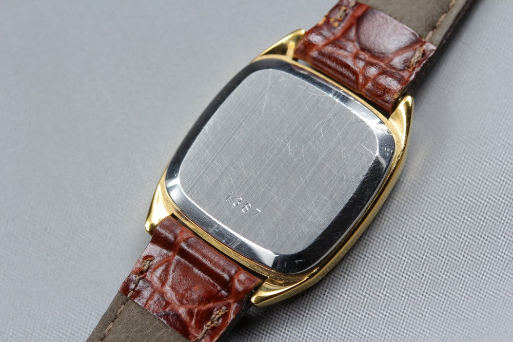 Near MINT OMEGA De Ville Cal.1387 Gold Quartz 22mm Ladies Watch