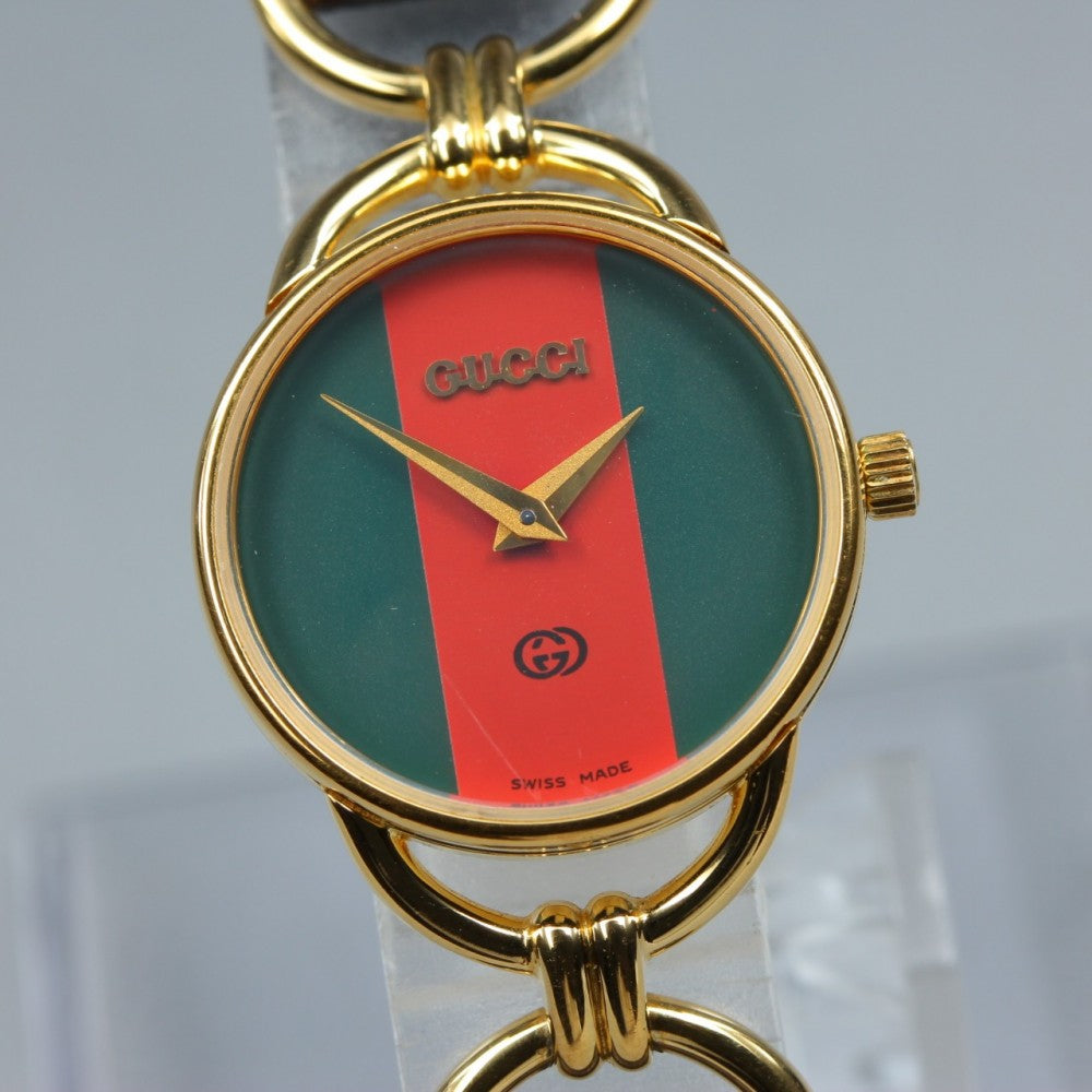 GUCCI 6000L Green Quartz 23mm Ladies Watch